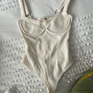 Free People ivory body suit